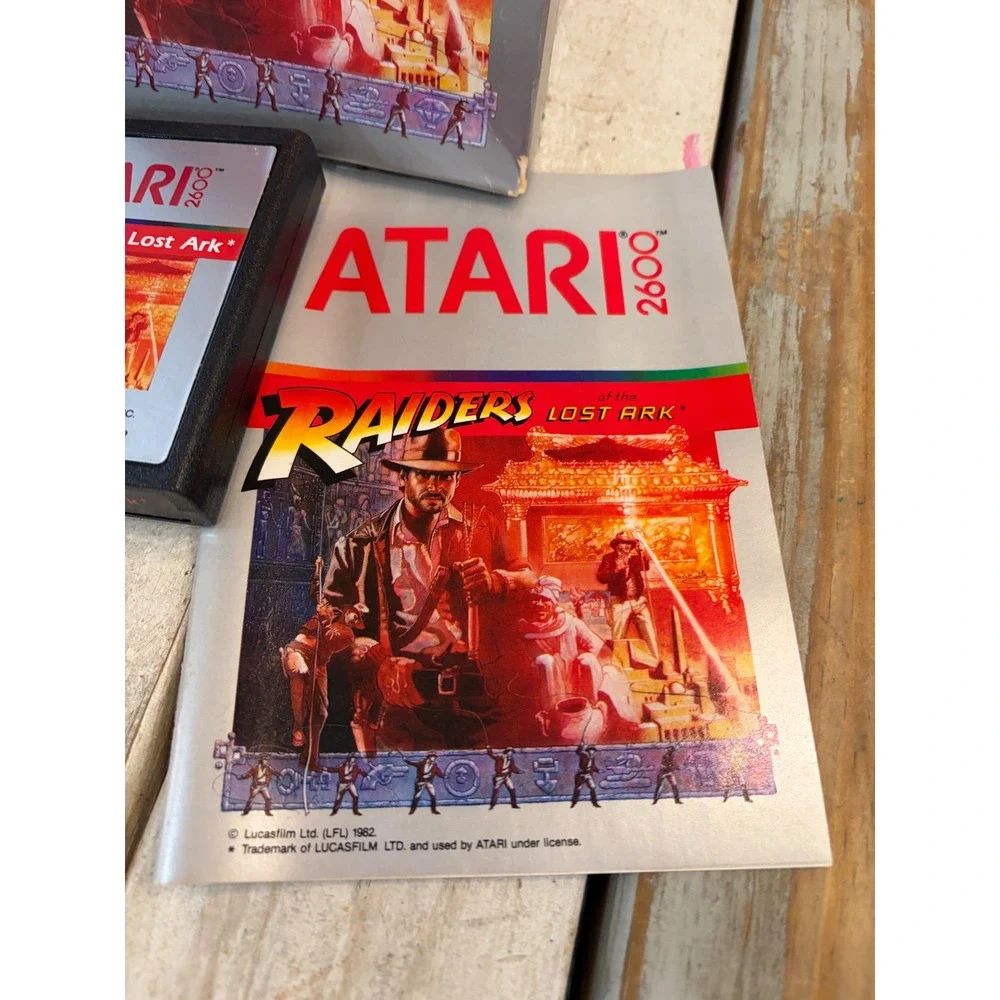 Atari 2600 Raiders of the Lost Ark Game CIB Box Manual 1982 Lucasfilm CX2659